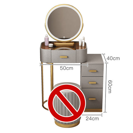 Modern Luxury Vanity with Mirror and Drawers