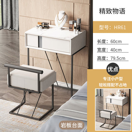White Modern Nordic Vanity with Mirror