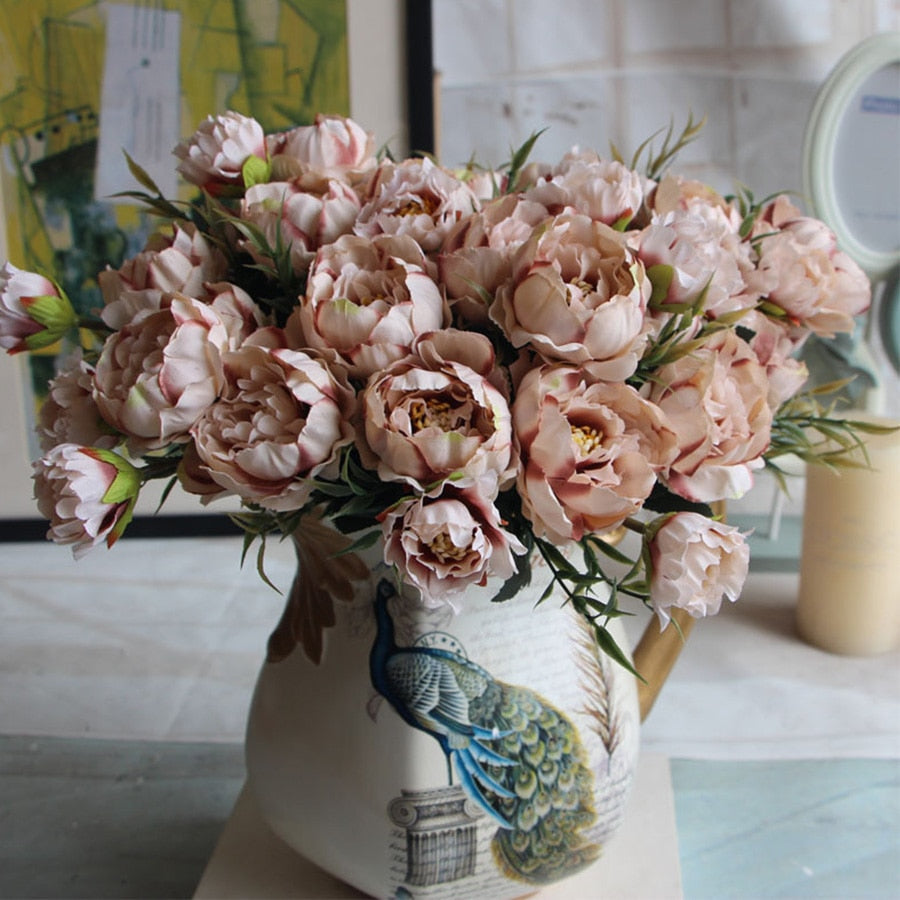 Paulette Faux Peony Bouquet
