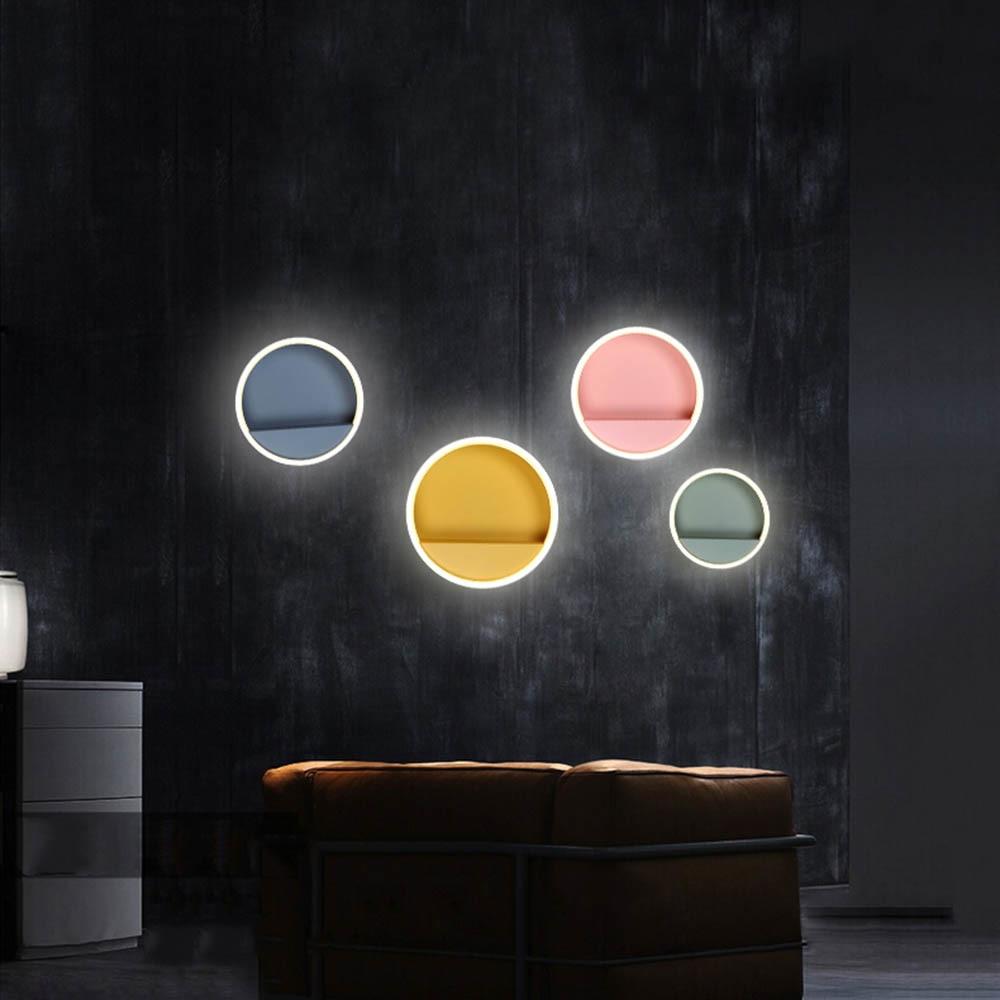 Macarone - Modern Nordic Round LED Wall Lamp
