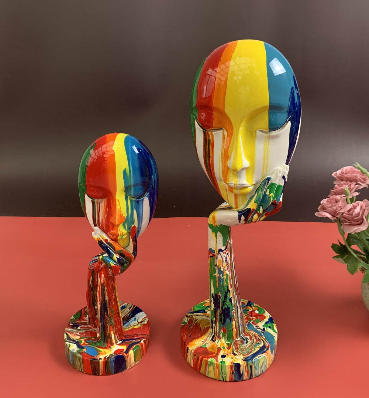 Rainbow in Thought Statues