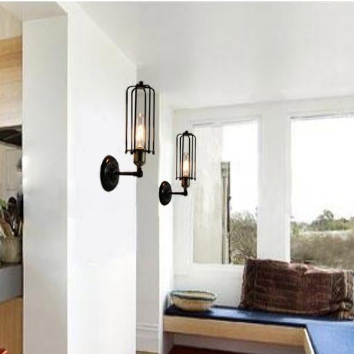 Pencil Cage Industrial Retro Vintage Wall Light