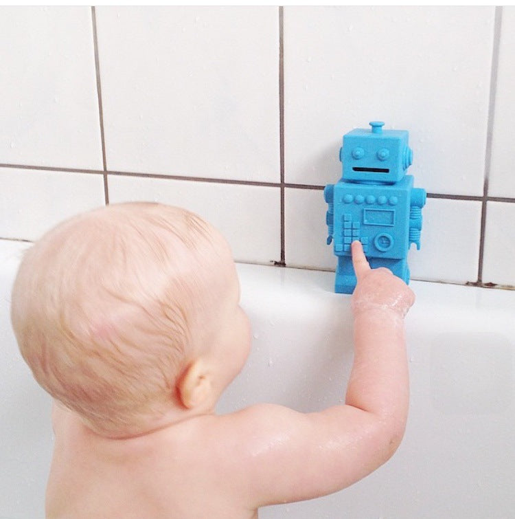 Mr Robert Silicone Robot Money Box Nursery Boy or Girl Gift Kids Decor