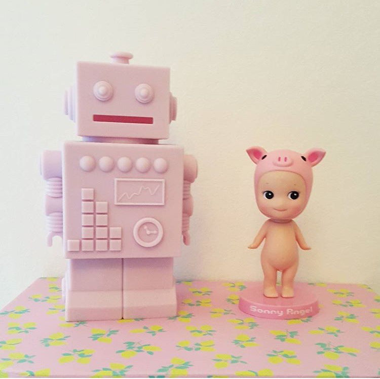 Mr Robert Silicone Robot Money Box Nursery Boy or Girl Gift Kids Decor