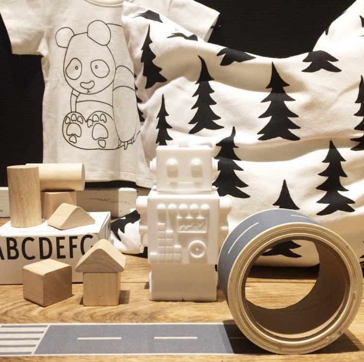 Mr Robert Silicone Robot Money Box Nursery Boy or Girl Gift Kids Decor