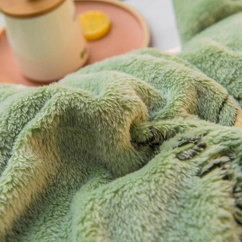 Avocado Soft Plush Duvet Cover
