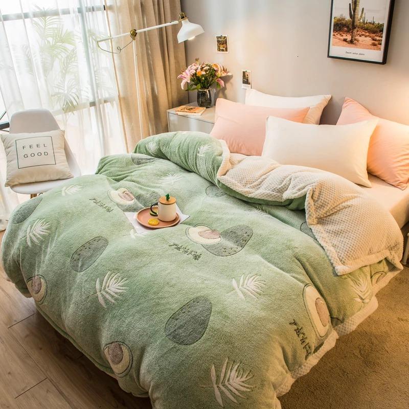 Avocado Soft Plush Duvet Cover