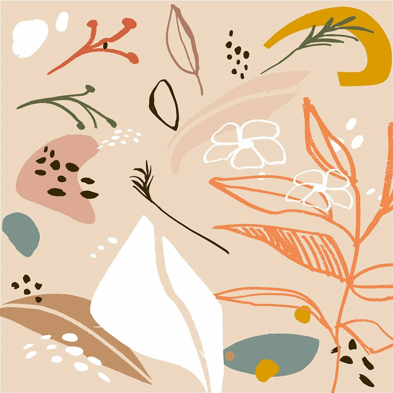 Art Colorful Leaves Shower Curtain