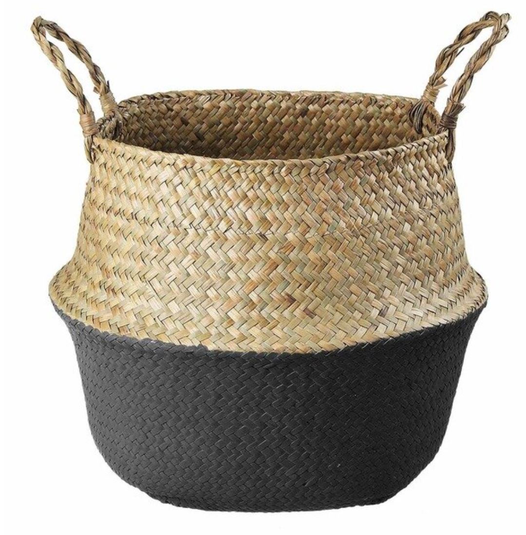 Pampas Foldable Seagrass Basket with Handles