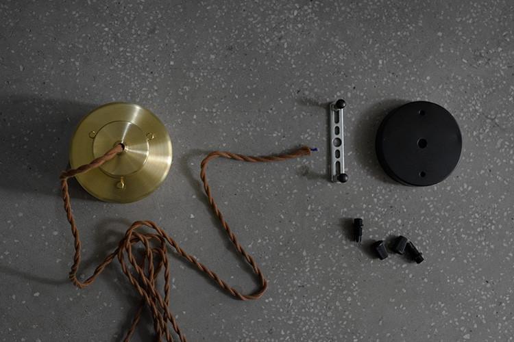 Smith's brushed brass pendant Light