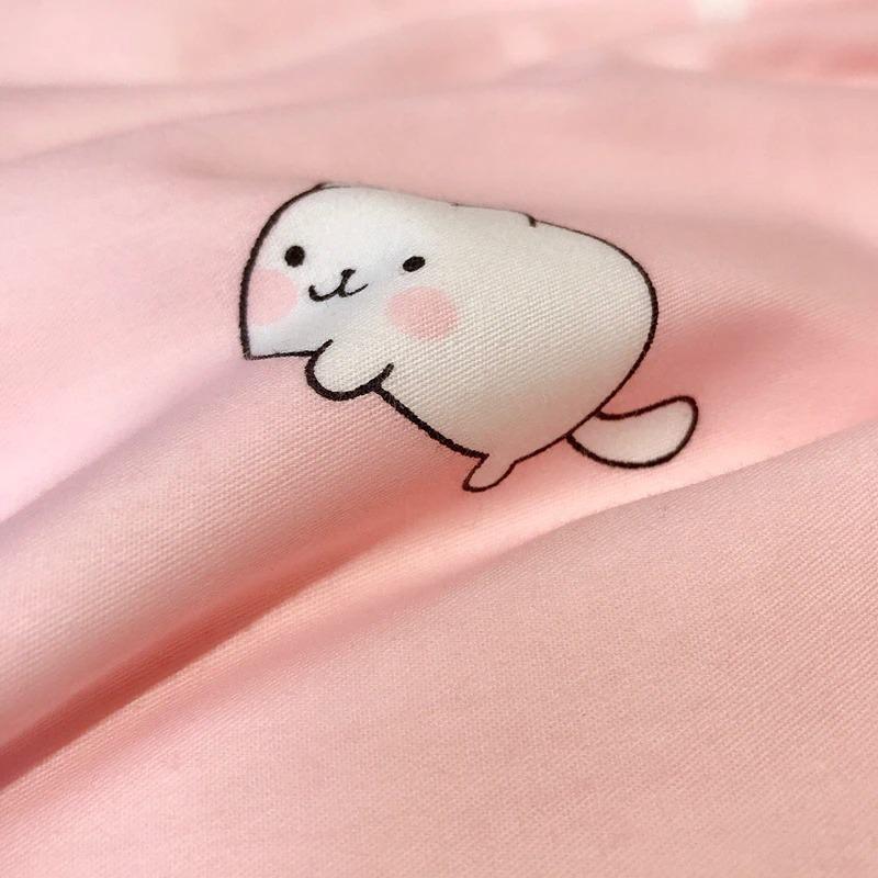 Strawberry Kitten Bedding Set