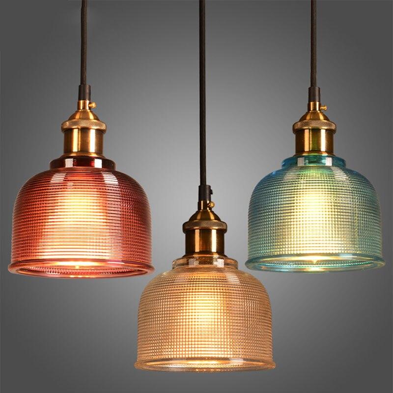 Sosie - Retro Europan Color Glass Pendant Light