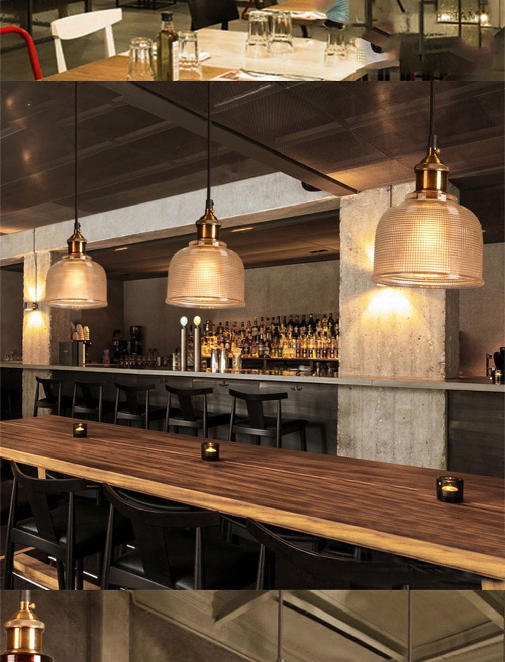 Sosie - Retro Europan Color Glass Pendant Light