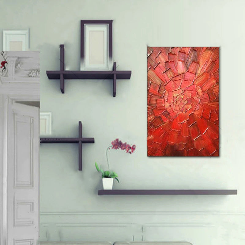 Symphony in Red Oil Painting