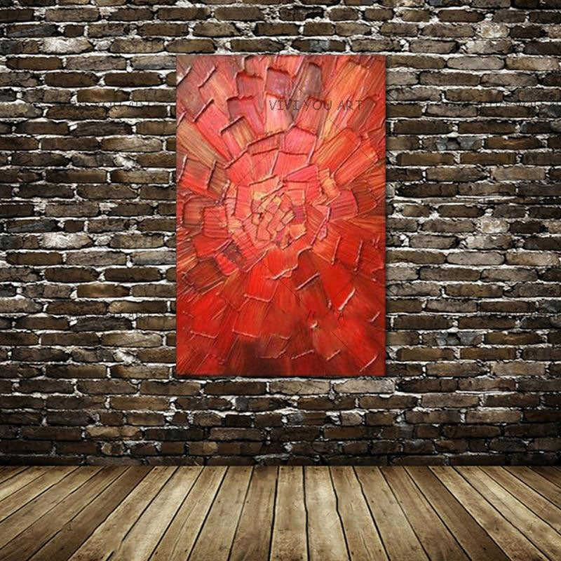 Symphony in Red Oil Painting