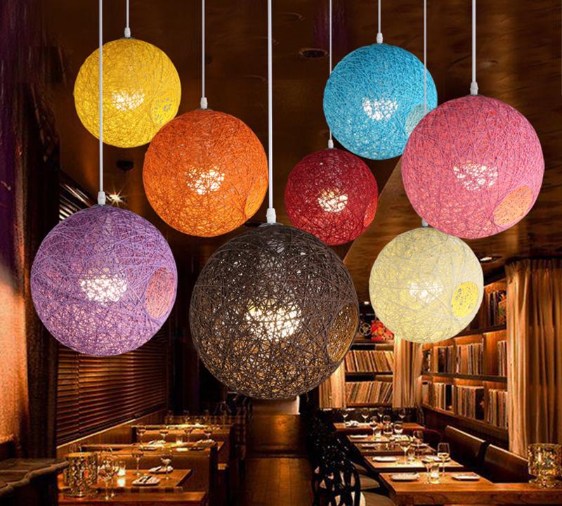 Vintage Wicker Pendant Lamp