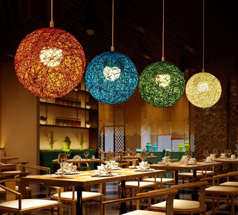 Vintage Wicker Pendant Lamp