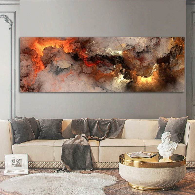 Fire in the Clouds Printed Canvas