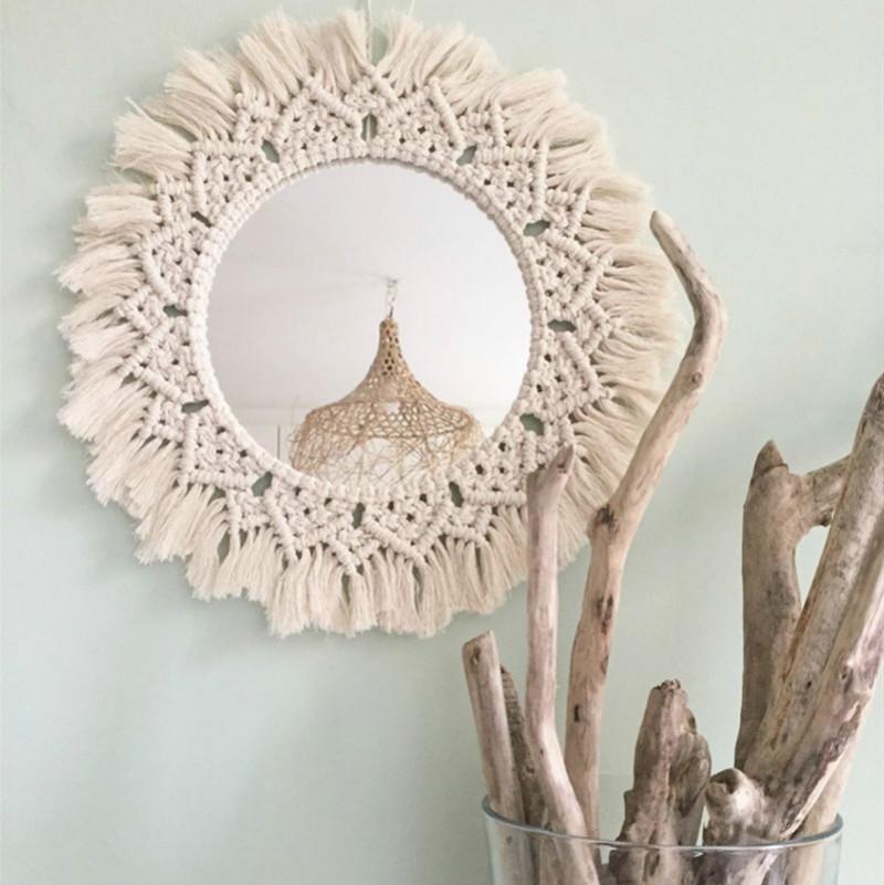 Azrou Cotton Macrame Mirror