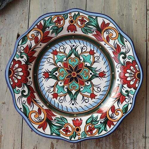Hand-painted Ceramic Plate