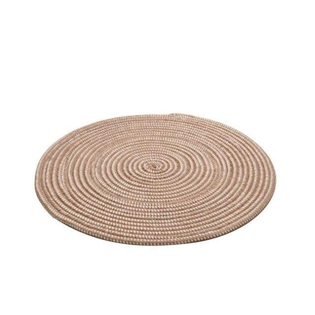 Woven Round Tatami Carpet