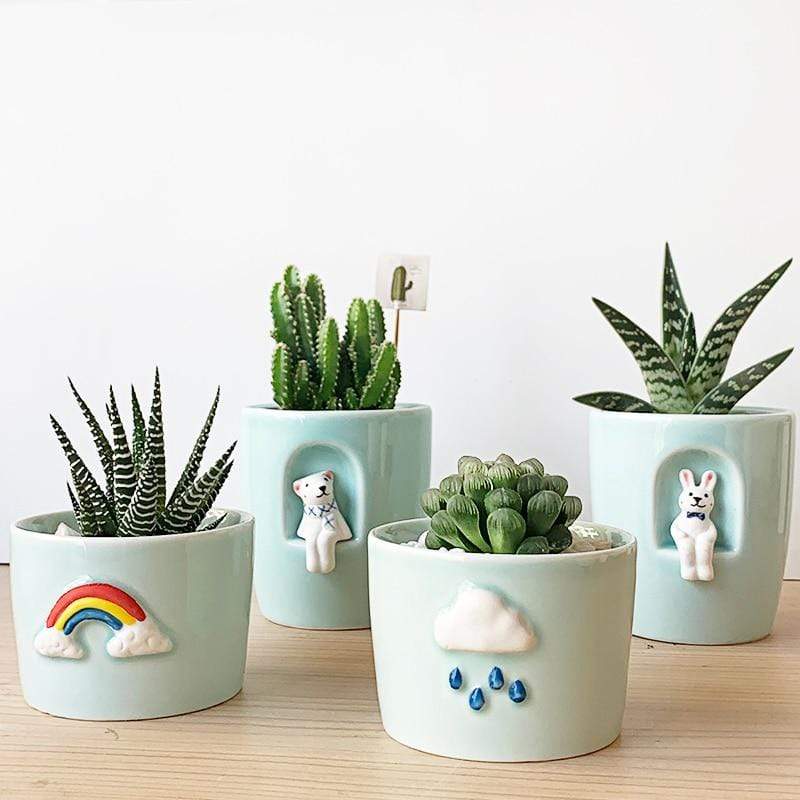 Balcony Ceramic Plant Pots