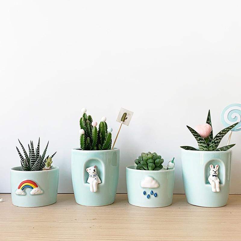 Balcony Ceramic Plant Pots