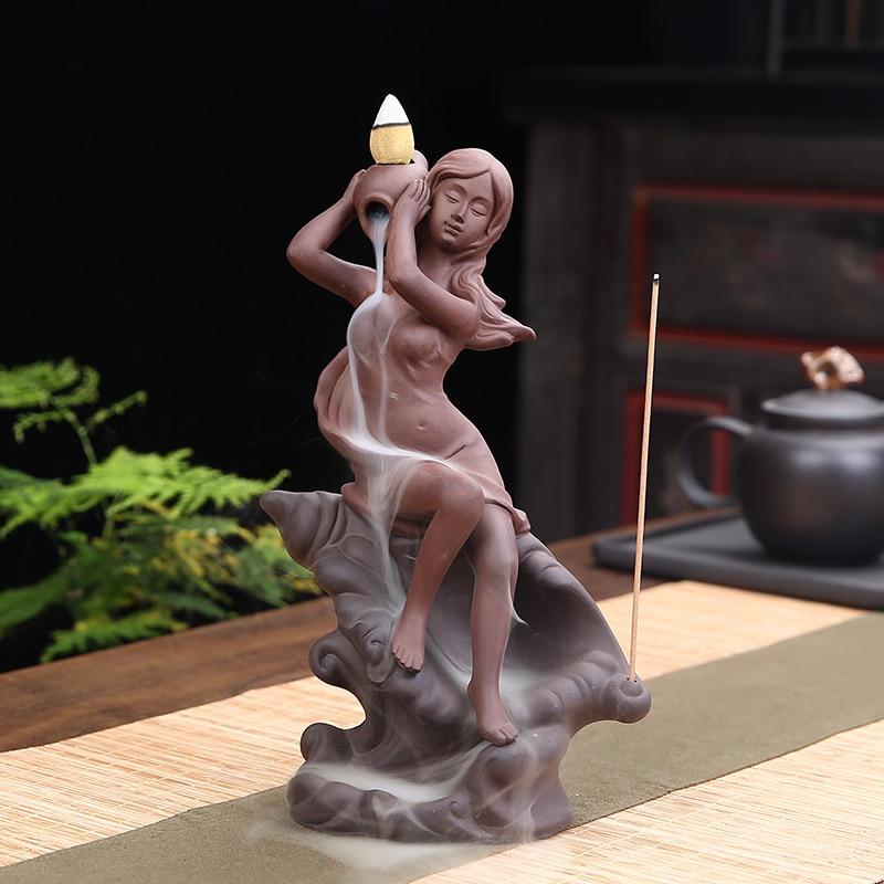 Beautiful Girl Backflow Incense Burner