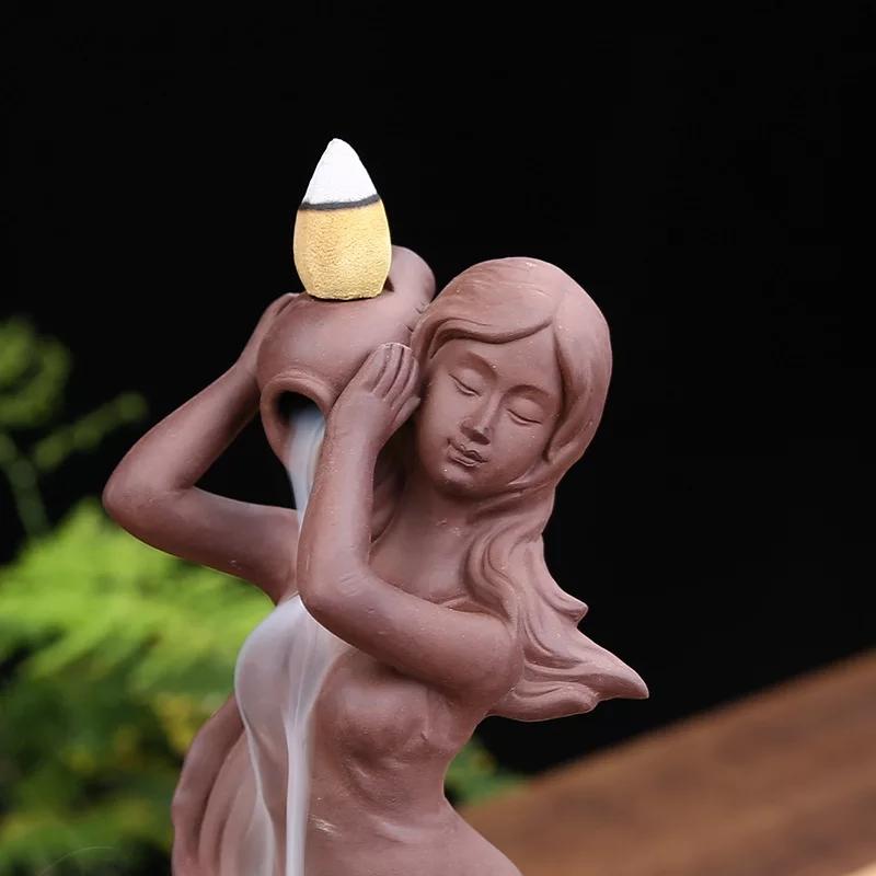 Beautiful Girl Backflow Incense Burner