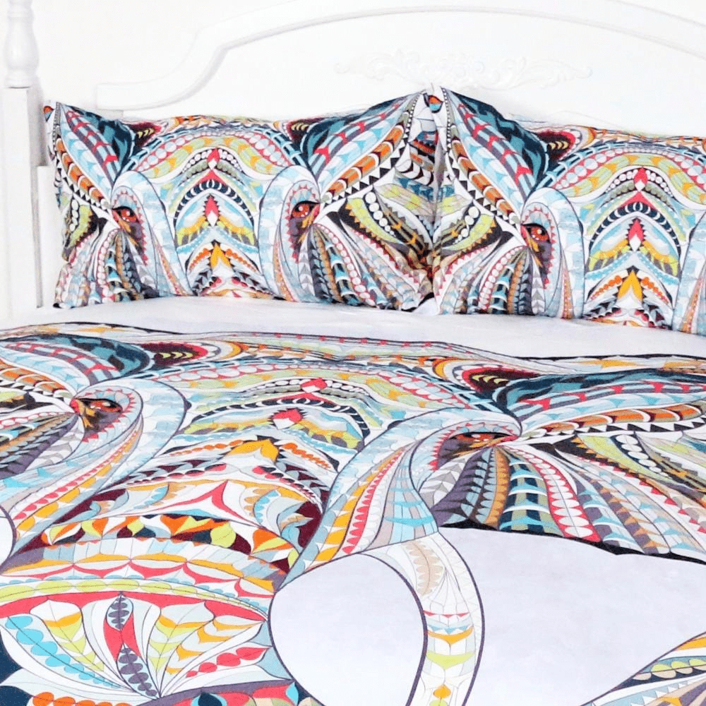 Tribal Elephant Bedding Set 3pcs