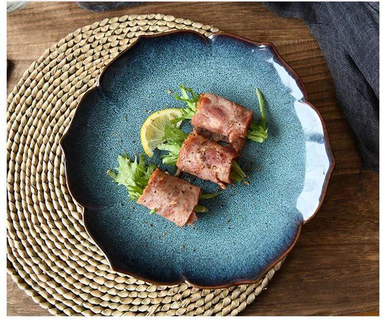 Blue Lotus Dessert Plate