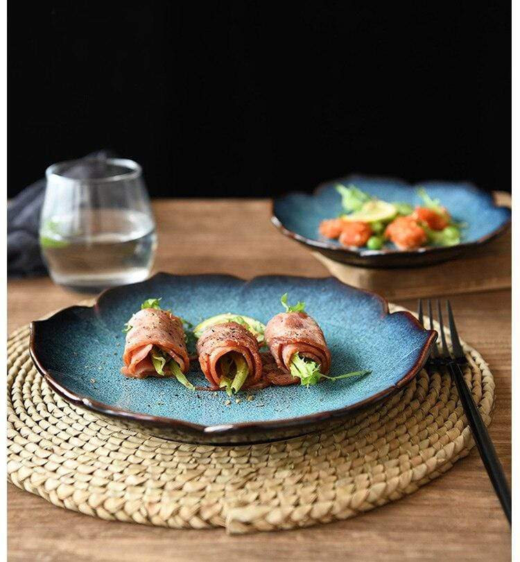 Blue Lotus Dessert Plate