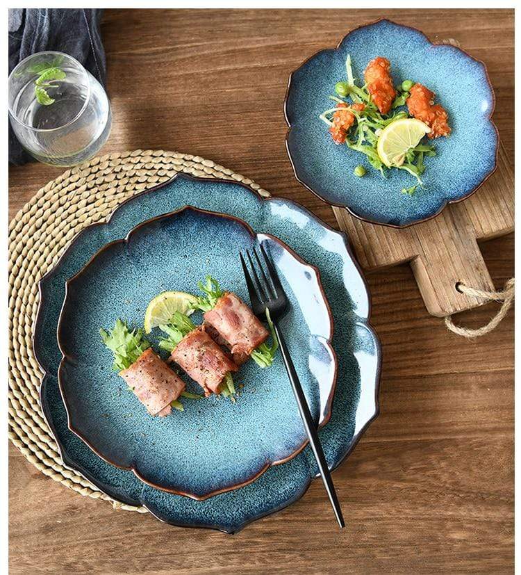 Blue Lotus Dessert Plate