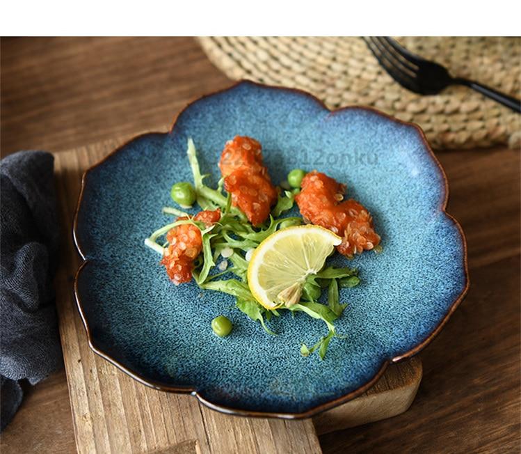 Blue Lotus Dessert Plate