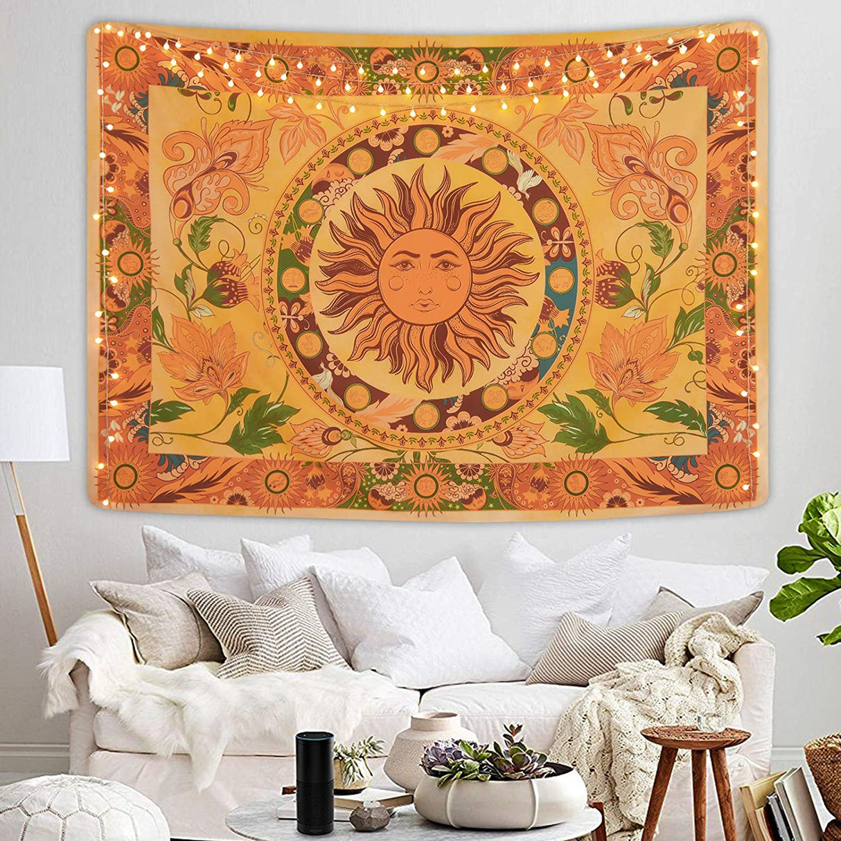 Burning Sun Wall Tapestry