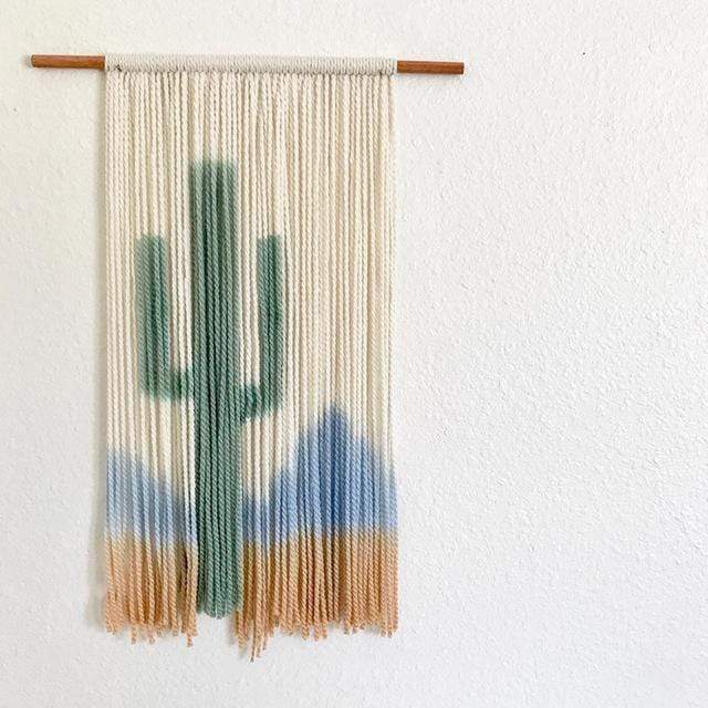 Cactus Wall Hanging Macrame
