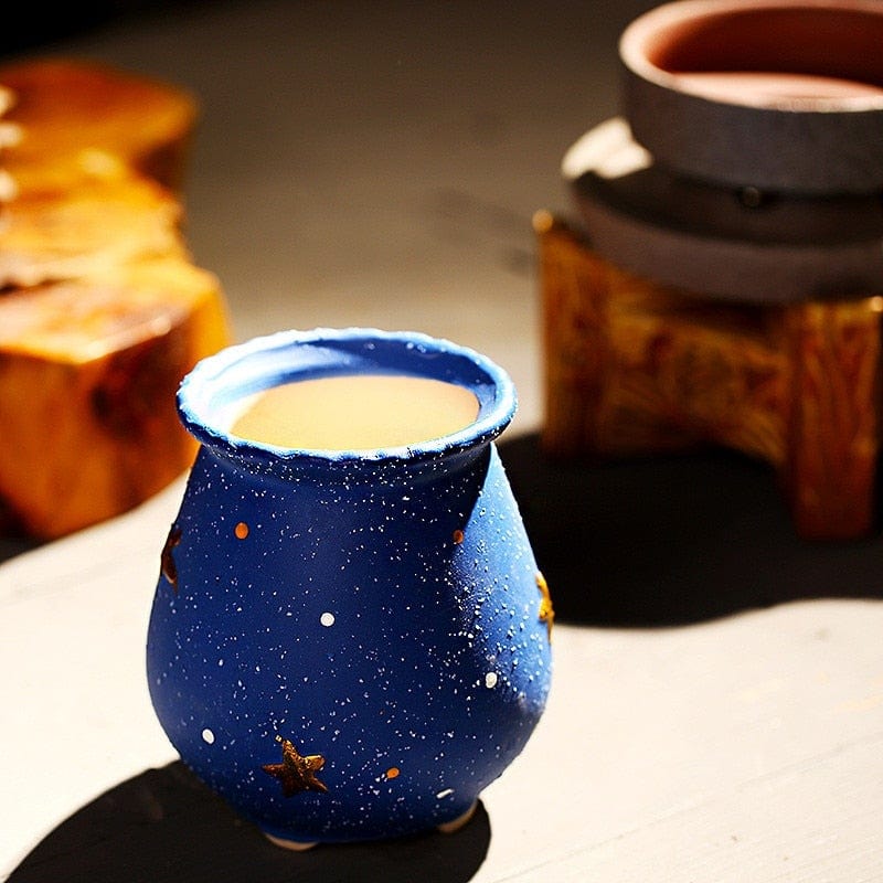 Handmade Starry Design Plant Pots