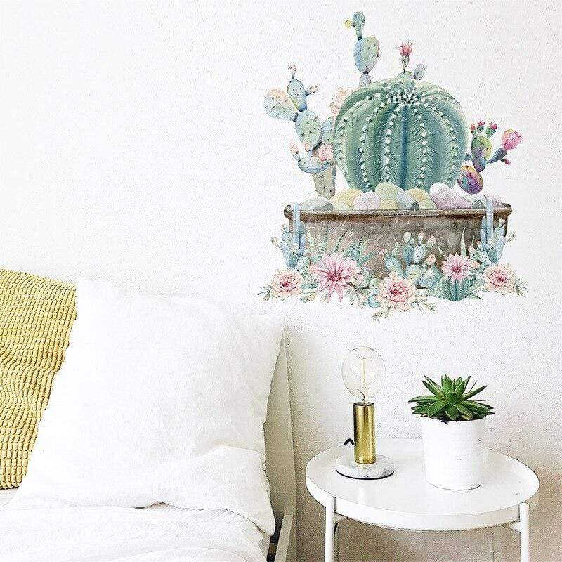 Cactus in a Pot Wall Poster