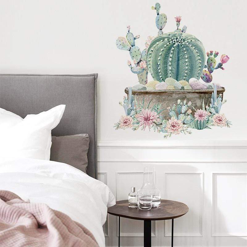 Cactus in a Pot Wall Poster