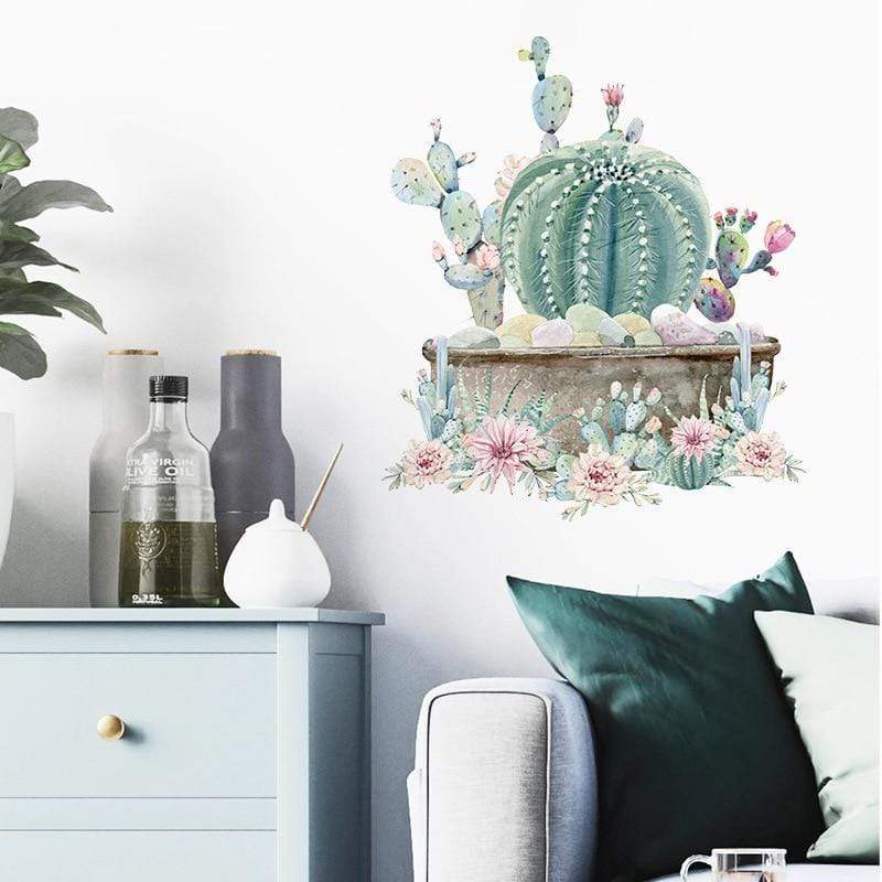 Cactus in a Pot Wall Poster