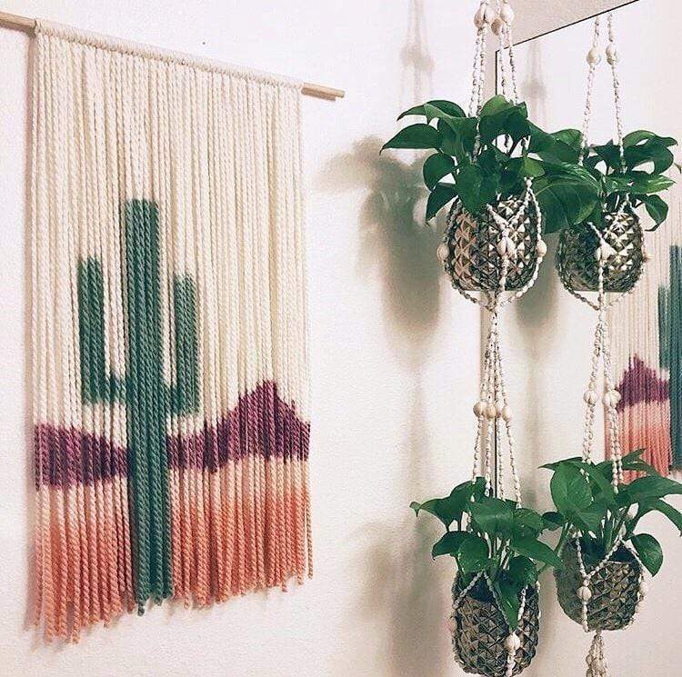 Cactus Wall Hanging Macrame