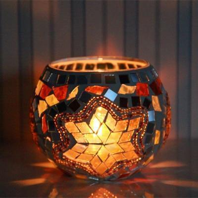 Handmade Mosaic Candle Holders