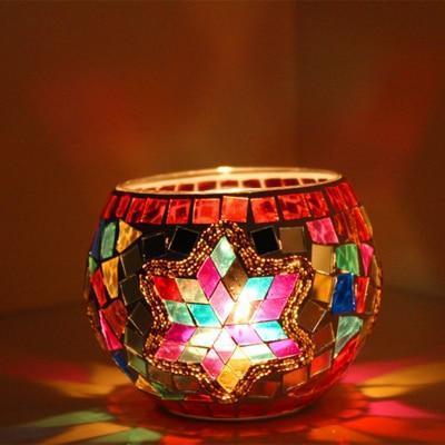 Handmade Mosaic Candle Holders