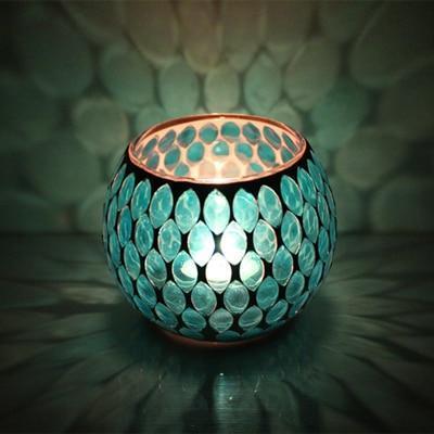 Handmade Mosaic Candle Holders
