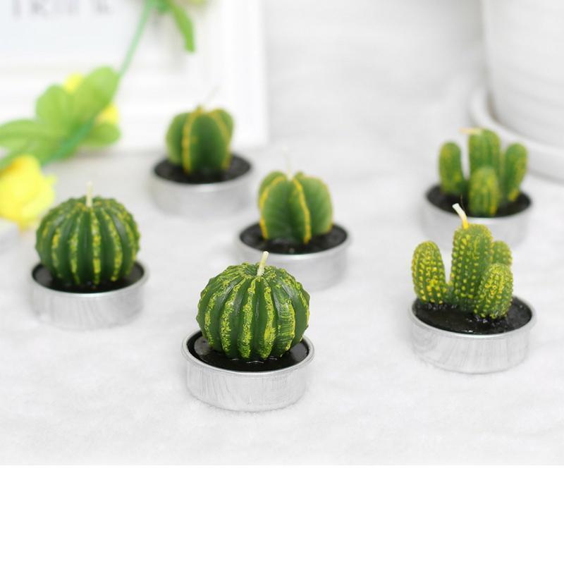 Succulent Desert Candles 6pcs