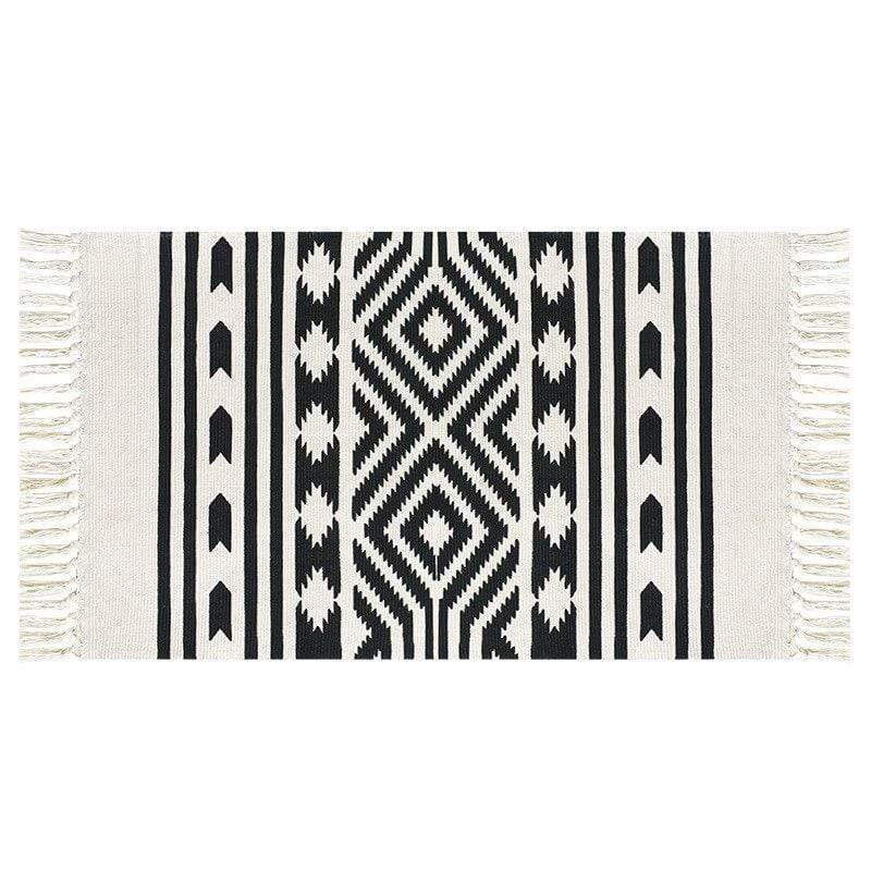 Rustic Carpet with Tassels