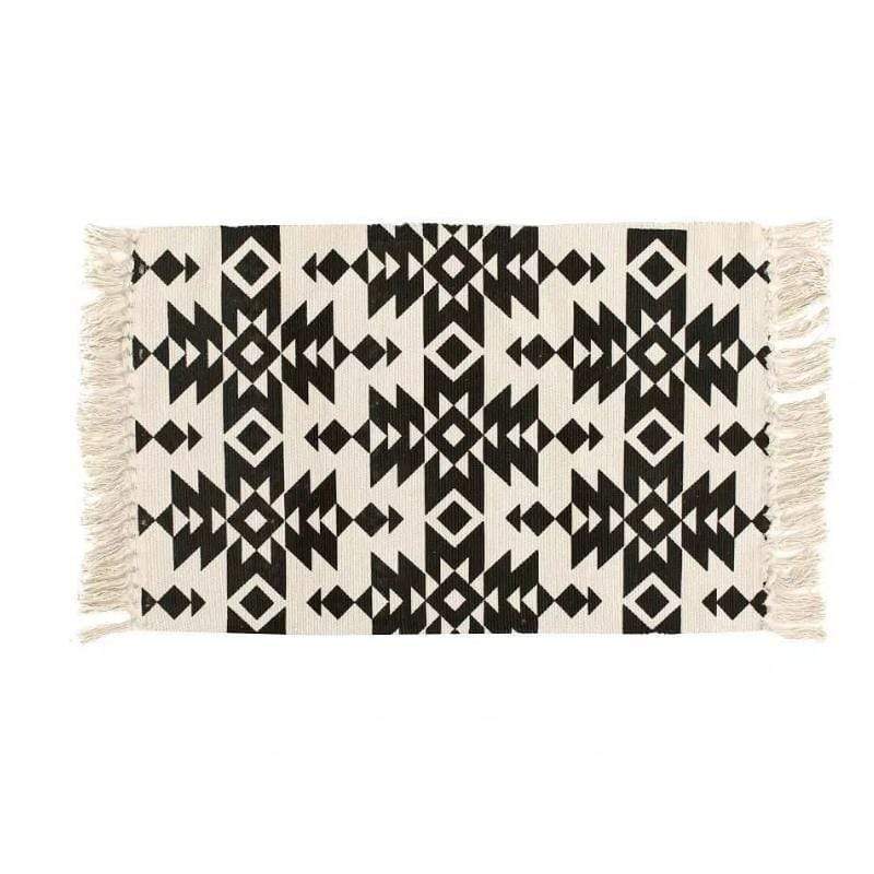 Rustic Carpet with Tassels