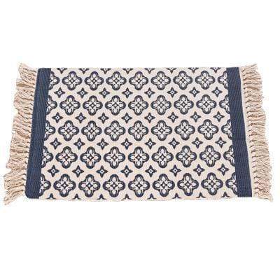 Rustic Carpet with Tassels