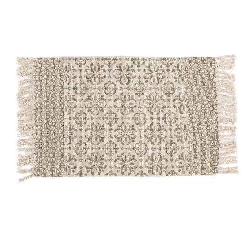 Rustic Carpet with Tassels