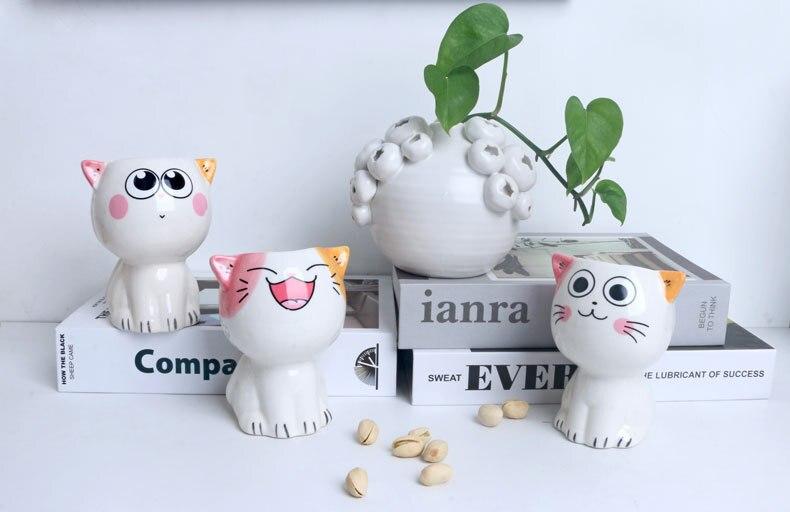 Cartoon Cat Flower Pots